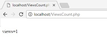 PHP program to find number of page views using session