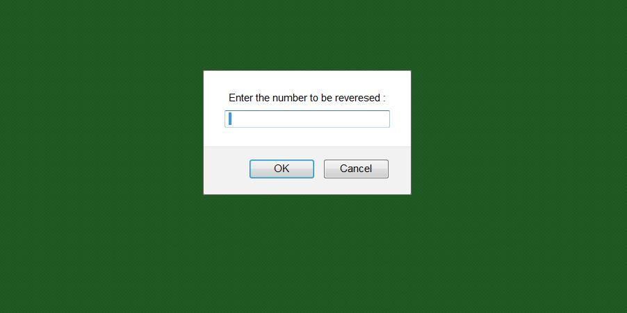 Javascript to reverse a given number
