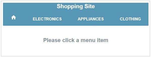 Navigation Menu Creation Example using AngularJS