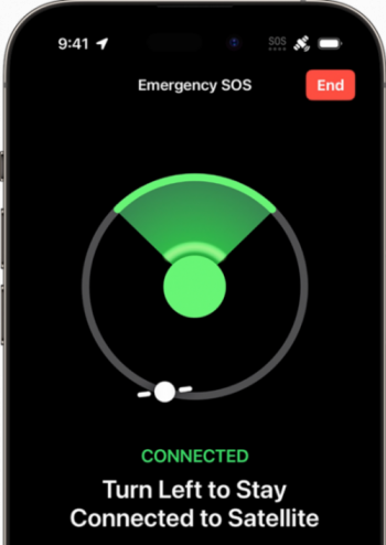 SOS Emergency Satellite Connectivity in iPhone 14